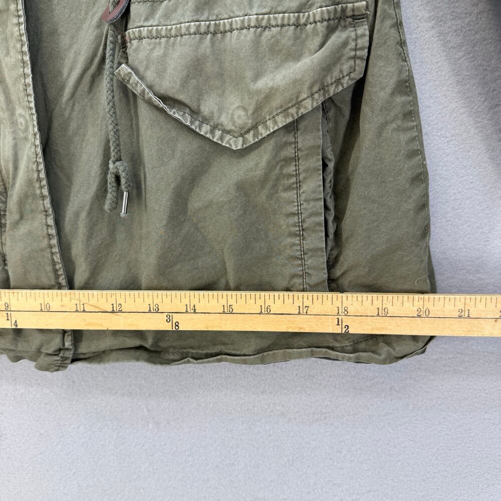Levi Strauss & Co Jacket Women's M Olive Green Lightweight Stand Collar Military - Picture 10 of 12